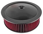 Jegs Air Cleaner Assembly 12 In. X 3.500 Black Top With Red Filter. Fixed Price $65.99.