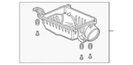 Genuine Acura Air Filter Housing 17201-5YF-A00. Fixed Price $62.16.