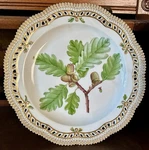 Rare Royal Copenhagen Danica 20/3574 Quercus Sessiliflora Charger Plate. Fixed Price $1695.00.