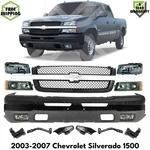 Front Bumper Primed & Grille Assembly Kit For 2003-2007 Chevrolet Silverado 1500. Fixed Price $745.00.