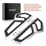 Black Front Driver Floorboards Footpegs For Harley Touring Softail 1986-2025. Fixed Price $124.09.