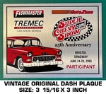 Super Chevy Show 25 Th Anniversary-vintage Original Dash Plaque-texas Motorplex. Fixed Price $8.04.