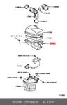 Genuine Oe Case Sub-assy, Air Cleaner, 1770122150 For Toyota 17701-22150. Fixed Price $171.24.