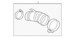 Genuine Nissan Engine Air Intake Hose 16576-1KC0A. Fixed Price $96.89.
