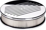 Billet Spec Air Filter Assembly 10" Dia Round Alum Ball-milled Design 2 1/4". Fixed Price $179.95.