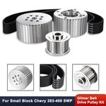 For Chevy Sbc 327 350 383 Short Water Pump Gilmer Billet Belt Drive Pulley Kit. Fixed Price $95.68.