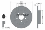 2X Textar 92133703 Rear Brake Discs 265MM Solid Fits Ford Hongqi Huanghai Mazda. Fixed Price $72.60.