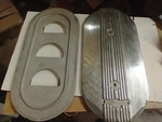 Vintage Ford Tri-power Air Cleaner Assembly Aluminum Thunderbird. Fixed Price $280.00.