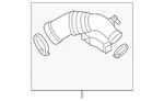 Genuine Audi Intake Hose 06E-129-629-AA. Fixed Price $243.60.