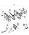 Genuine Mopar Make Up Air Hose 4892986AA. Fixed Price $16.31.
