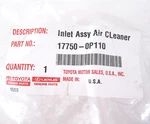 Genuine Oem Toyota 17750-0P110 Air Inlet Tube Assy 2017-2019 Highlander. Fixed Price $142.98.