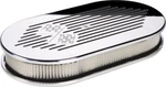 Billet Specialties 15427 - Checkered Flag Oval Air Cleaner Large Polished. Fixed Price $227.95.