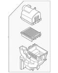 Genuine Nissan Air Filter And Housing Assembly 16500-7LG0B. Fixed Price $321.99.
