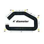 Airaid 100-400 4" Diameter Ubi Multi-angle Intake Tube Universal. Fixed Price $157.99.