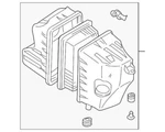 Genuine Ford Mercury 2005-2007 Mariner Air Filter And Housing 7L8Z-9600-BBRM. Fixed Price $288.89.