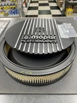 Nos Mopar Performance Raised Logo 13" Black Air Cleaner Kit W/ Drop Base A/c. Fixed Price $134.95.