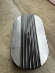 15" Oval Half Finned Air Cleaner - Aluminum Classic Car Truck Chevy Ford Rod. Fixed Price $89.99.