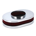 12" Red Super Flow Oval Air Cleaner Set With Washable Element. Fixed Price $31.90.