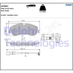 Delphi Disc Brake Pad Set Ford Tourneo Custom Bus Transit Box 12- 2162266. Fixed Price $44.95.