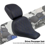 Front Driver Seat Rear Blue Stitching For Harley Softail Fatboy Flfb 18+. Fixed Price $145.99.