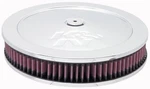 K&n 60-1170 11" Round Air Cleaner Kit Washable Filter Chrome Top 5-1/8" Neck. Fixed Price $188.99.