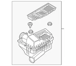 Genuine Volkswagen Air Cleaner Assembly 5C0-129-601-E. Fixed Price $260.13.