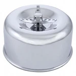 United Pacific A6290 Air Cleaner Cover 5/16", Single Barrel, Chrome, Short Nec. Fixed Price $48.04.