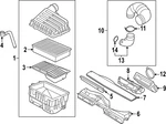 Genuine Volkswagen Intake Pipe 5WA-129-654-A. Fixed Price $150.79.