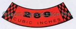 Mustang Air Cleaner Decal 289 2V 1967 - 1968 Osborn Reproductions. Fixed Price $9.59.