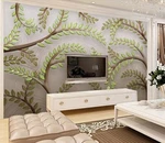 3D Green Branches ZHUA2344 Wallpaper Murals Removable Self-adhesive Ann 24. Fixed Price $14.35.