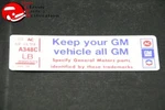 79 Camaro Chevy Truck 350-4V At Keep Your Gm All Air Cleaner Decal. Fixed Price $18.20.
