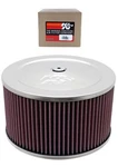 K&n Air Filter Round Chrome 9" Diameter For 4 Barrel Carb ( 60-1365 ). Fixed Price $204.77.