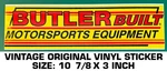 Butler Built Motorsports Equipment - Vintage Original Decal Sticker Racing. Fixed Price $10.12.