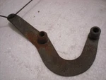 Used Front Air Filter Mounting Bracket With Choke Arm , 1962-1971 Mgb. Fixed Price $7.95.