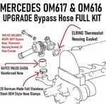 Mercedes Benz OM617 OM616 Diesel Coolant Bypass Hose Upgrade Full Kit W123 W126. Fixed Price $19.99.