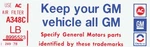 1979 Chevrolet / Gmc ?keep Your Truck All Gm? Air Cleaner Decal (code "lb. Fixed Price $8.99.