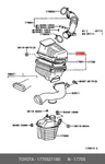 Genuine Oe Cap Sub-assy, Air Cleaner, 1770521180 For Toyota 17705-21180. Fixed Price $200.78.