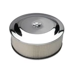 Trans-dapt Performance Chrome Air Cleaner 14" Dia Round White Paper Element 2285. Fixed Price $62.99.