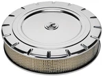 Billet Specialties Vintage Polished Aluminum Air Cleaner,large ROUND,14". Fixed Price $364.95.