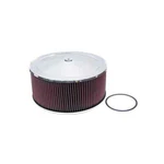 Closeout 60-1460 K&n 14" Round 6" Tall Red Air Filter Assembly Chrome. Fixed Price $126.95.