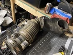 1997 Chevy S10, Blazer Gmc Jimmy Sonoma Air Intake Adapter & Tube 25147235. Fixed Price $65.00.