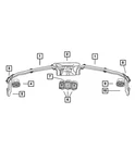 Genuine Mopar A/c & Heater W/ir Sensor And Harness Outlet 5019882AB. Fixed Price $162.55.