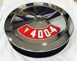 Chrome Air Cleaner Blue Washable Filter 14X3 Pontiac 400 Decal Included New. Fixed Price $79.95.
