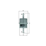 Mahle Fuel Filter KL63 In-line Oem Specification Replacement Part. Fixed Price $12.81.