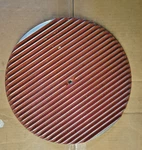 14 Round Copper Air Cleaner Base Finned Summit 239050CPR. Fixed Price $85.00.