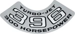 Turbo-jet 396/300 Hp Air Cleaner Decal (OE#3994048). Fixed Price $9.99.