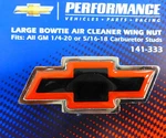 Proform 141-333 Large Gm Bowtie Air Cleaner Center Wing Nut Chrome Red Black. Fixed Price $22.30.