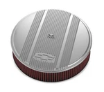 Holley 120-174 Licensed Chevy Bowtie Vintage Finned Air Cleaner Assembly 14 X 3. Fixed Price $274.95.