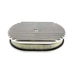Rpc R6313 12 Full Finned Polished Aluminum Air Filter Set W/ Paper Element. Fixed Price $149.99.