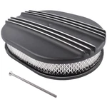 Black Cast Aluminum Half Finned 12 Air Cleaner Assembly For Chevy Mopar Classic. Fixed Price $97.49.